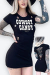 Cowboy Candy Cowgirl Country Concert Cutout Mini Dress