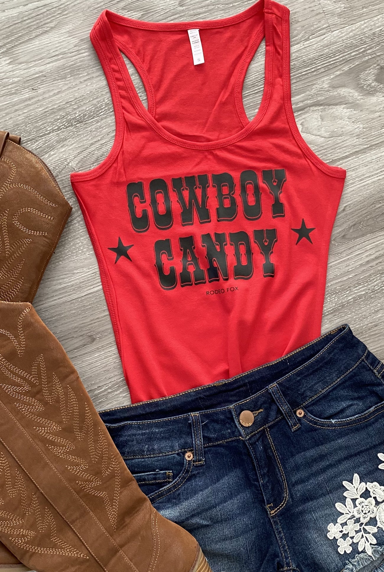 Cowboy Candy Country Yallternative Gothic Cowgirl Tank Top