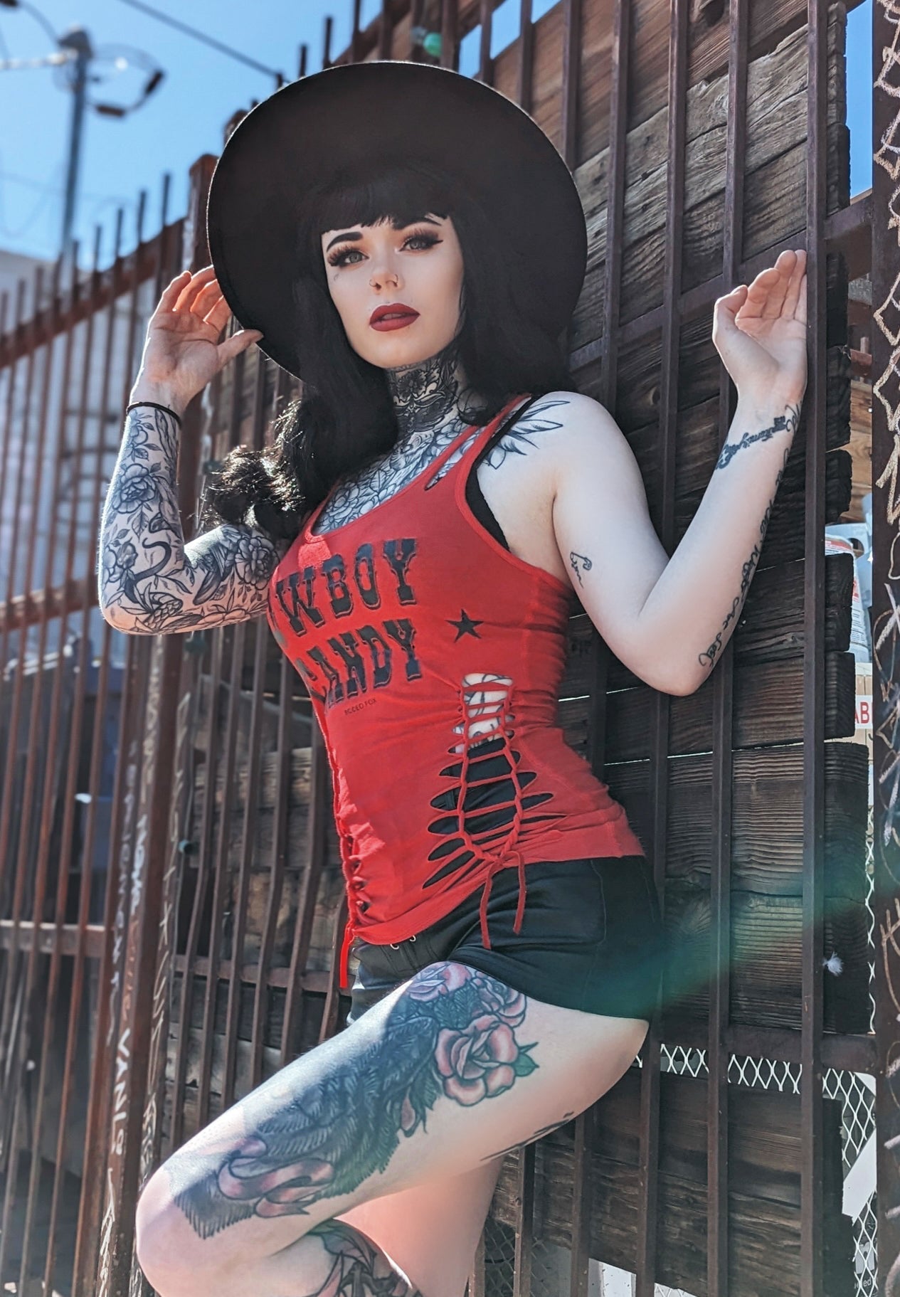 Cowboy Candy Country Yallternative Slashed Tank Top