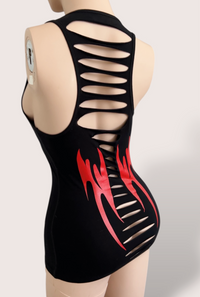 Hellraiser Flame l Back Slashed Festival Tank