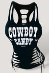 Cowboy Candy Country Yallternative Slashed Tank Top