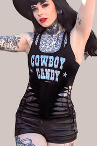 Cowboy Candy Country Yallternative Slashed Tank Top