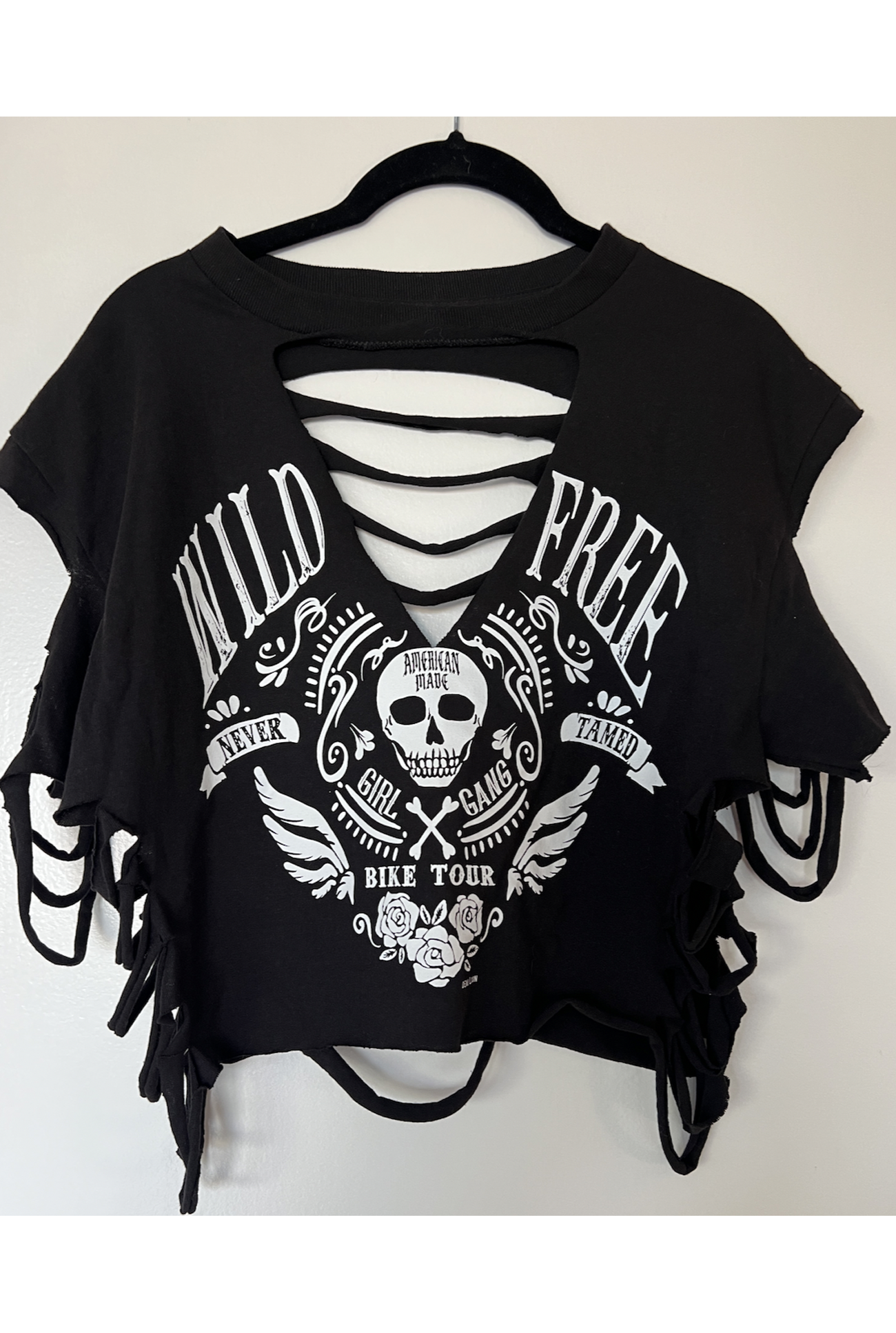 Wild & Free Slashed Concert Ready Tee