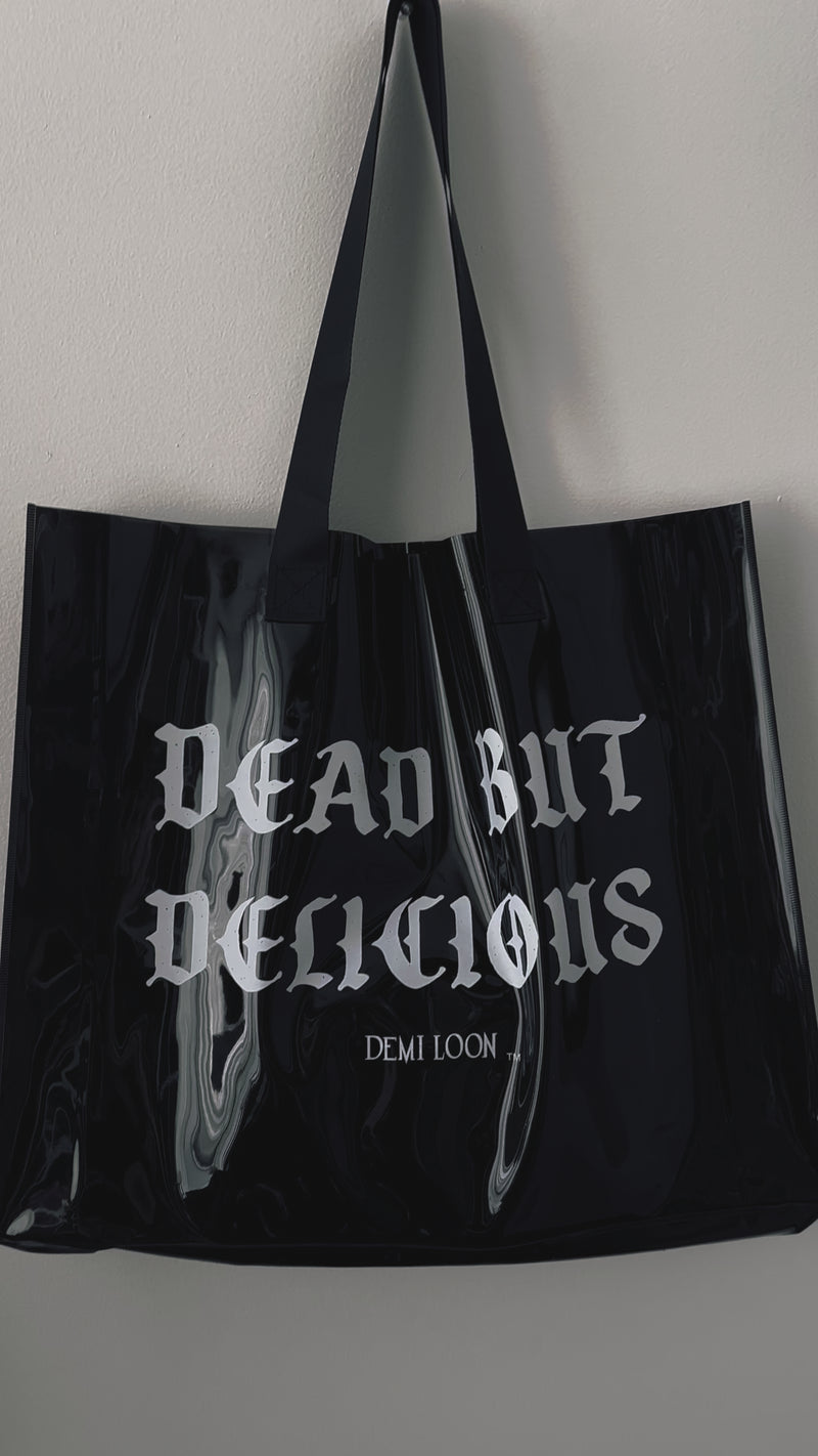 Dead but Delicious Oversized Jelly Tote Bag