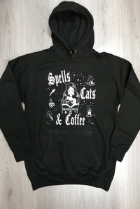 Spells Cats & Coffee "Boyfriend Fit" Hoodie