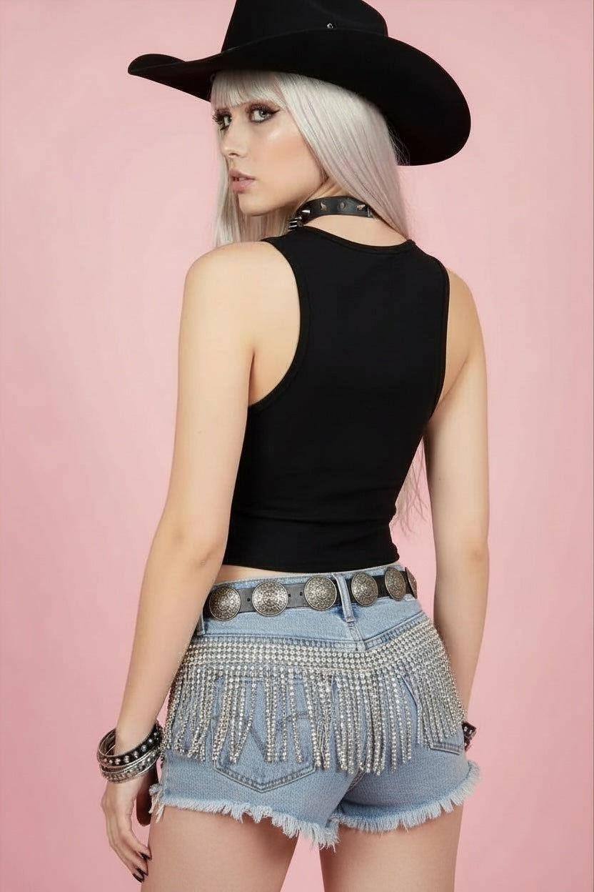 Cowboy Candy Concert Festival Cropped Tank Top