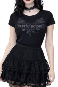 Pretty Poison Gothic Tee- Black