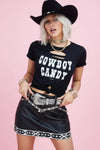 Cowboy Candy Cowgirl Country SS Tie Crop Tee