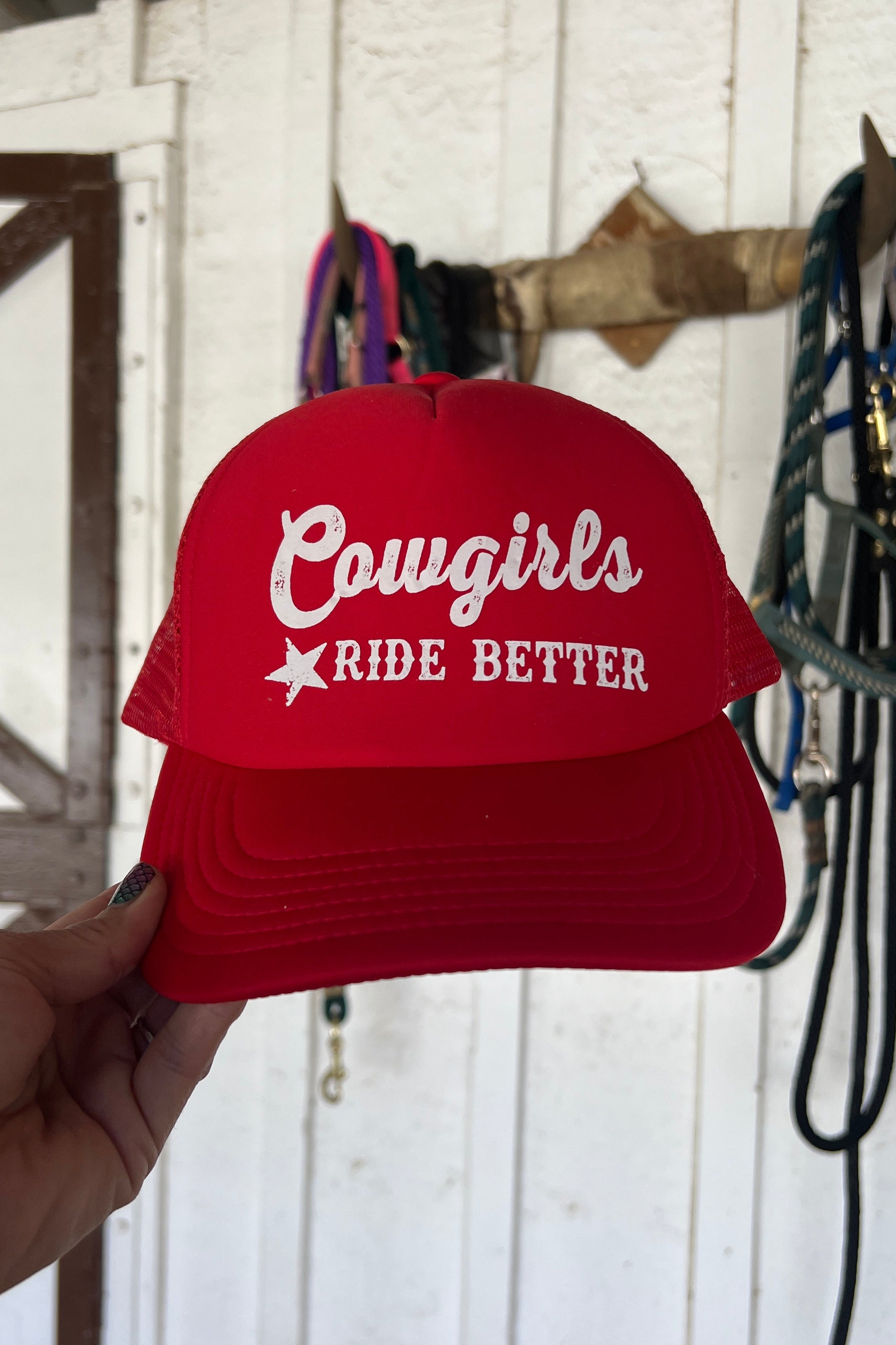 Cowgirls Ride Better Trucker Hat