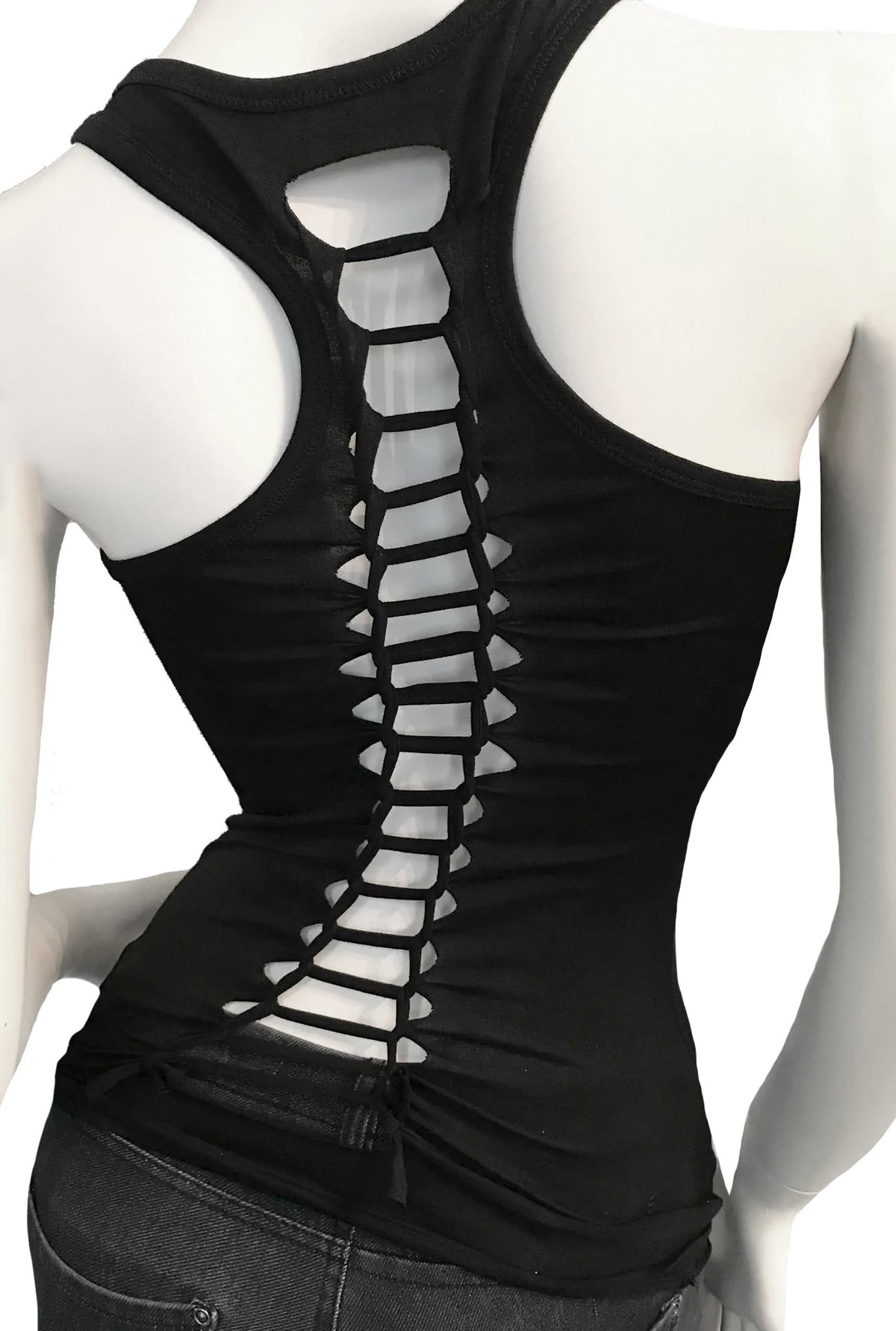 Gothic Rose Braid Back Festival Tank