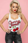 Cherry Bomb Pinup Graphic Scoop Neck Tank