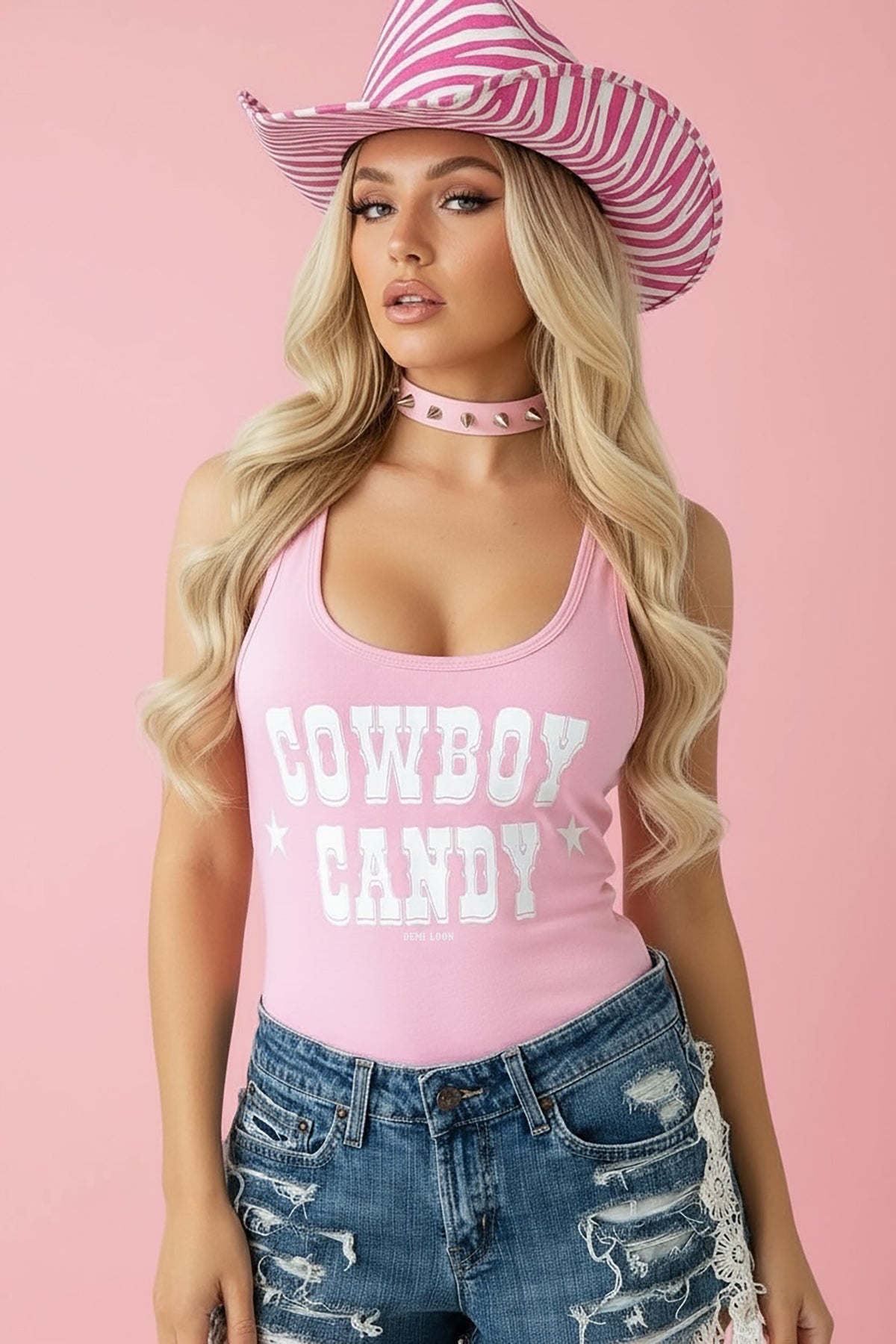 Cowboy Candy Country Yallternative Gothic Cowgirl Tank Top
