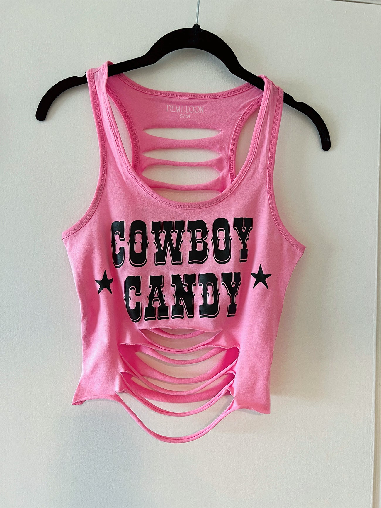 Cowboy Candy Country Concert Festival Slashed Tank Top