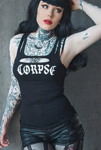 Corpse Slashed Cut Out Tank Top