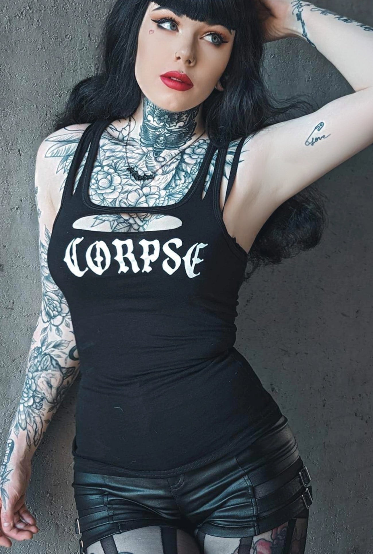 Corpse Slashed Cut Out Tank Top