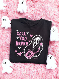 CALL YOU NEVER GHOST FACE SPOOKY CUTE SWEATSHIRT
