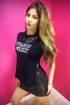 Dynamite & Whiskey Cutout Western Graphic Side Slit Tee