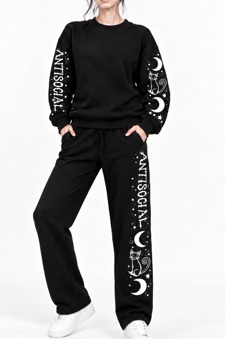 Antisocial French Terry Lounge Set