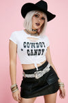 Cowboy Candy Cowgirl Country SS Tie Crop Tee