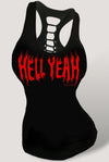 Hell Yeah Sexy Biker Slash Back Tank