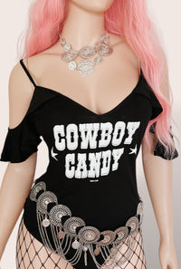 Cowboy Candy Country Cowgirl Festival Bodysuit Outfit