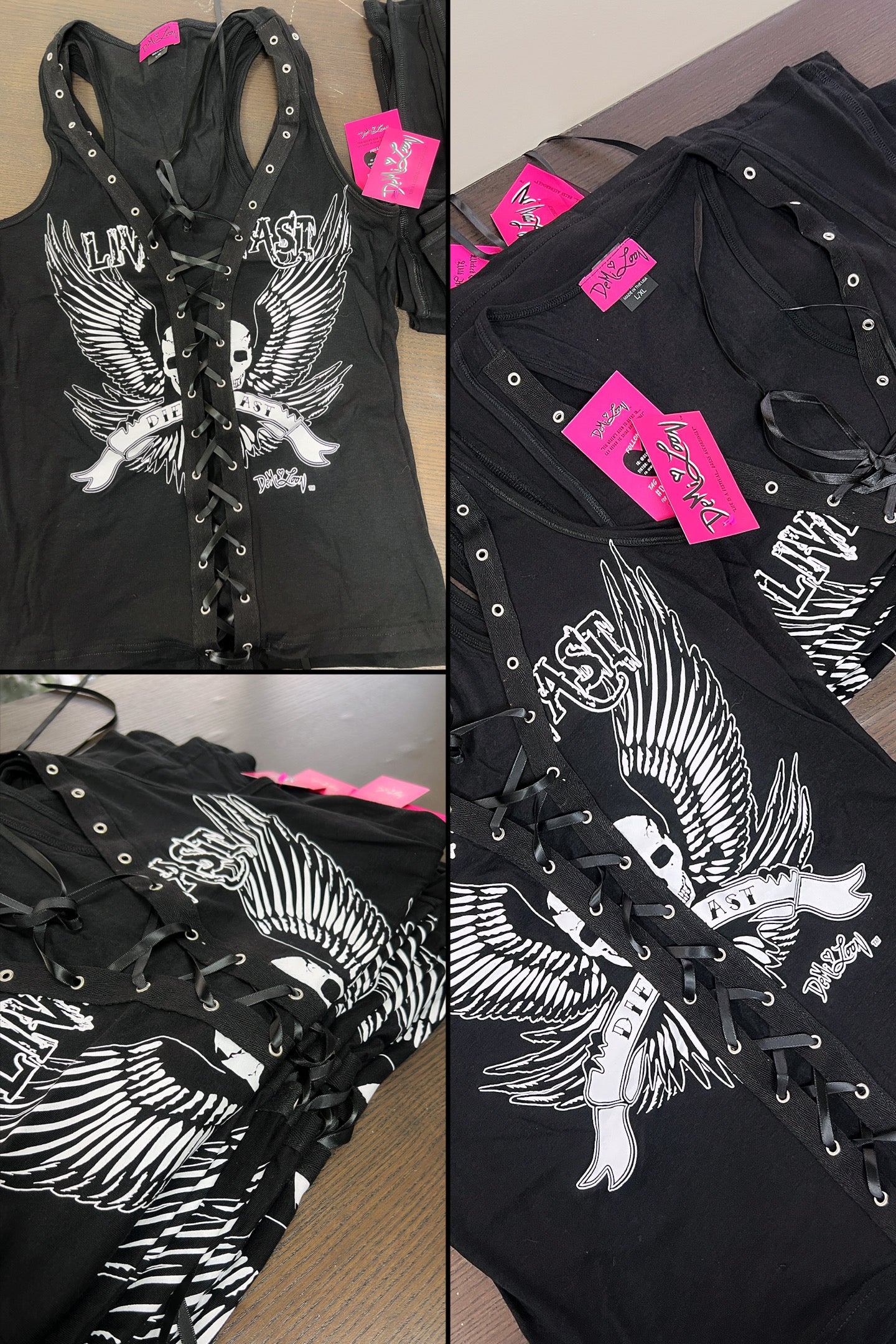 CLEARANCE LOT: LIVE FAST CORSETS QTY: 9