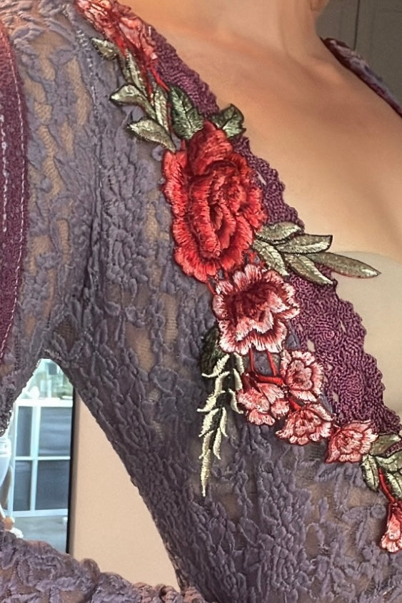 Roses from Berlin Lace Kimono Duster
