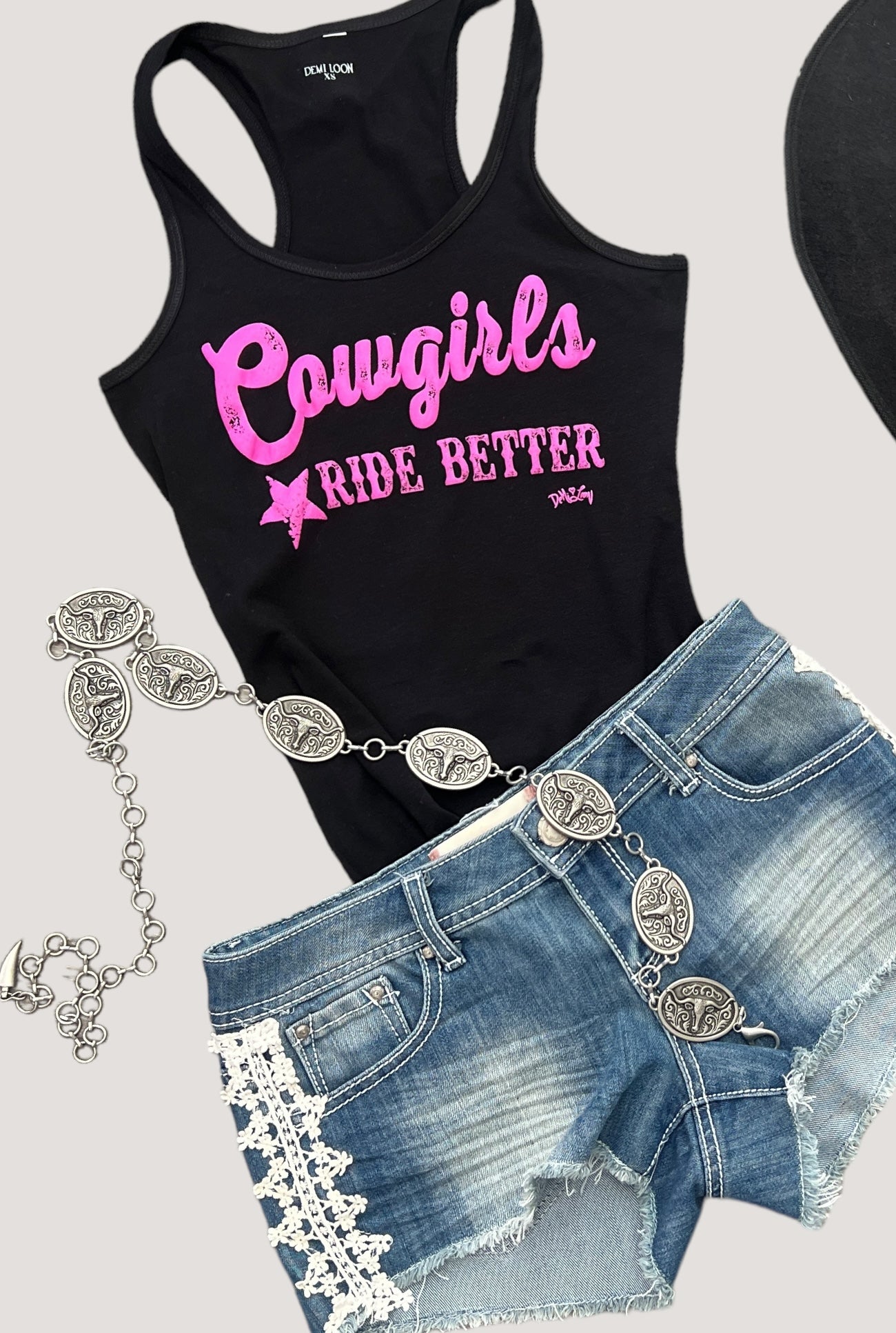 Cowgirls Ride Better Country Western Graphic Tank Top