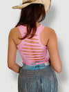 Holy Hell Bombshell Biker Rally Slashed Tank Top
