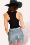 Cowgirls Tie Front cutout Tank Top