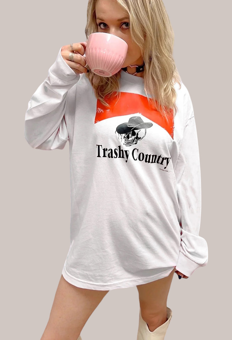 Trashy Country Boyfriend Fit Oversized Country Graphic T-shirt