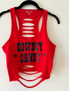 Cowboy Candy Country Concert Festival Slashed Tank Top