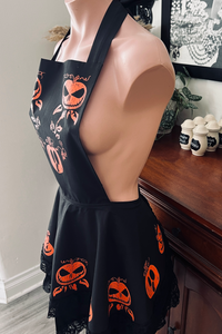 Pumpkin Dreams Halloween Pinup Retro Apron