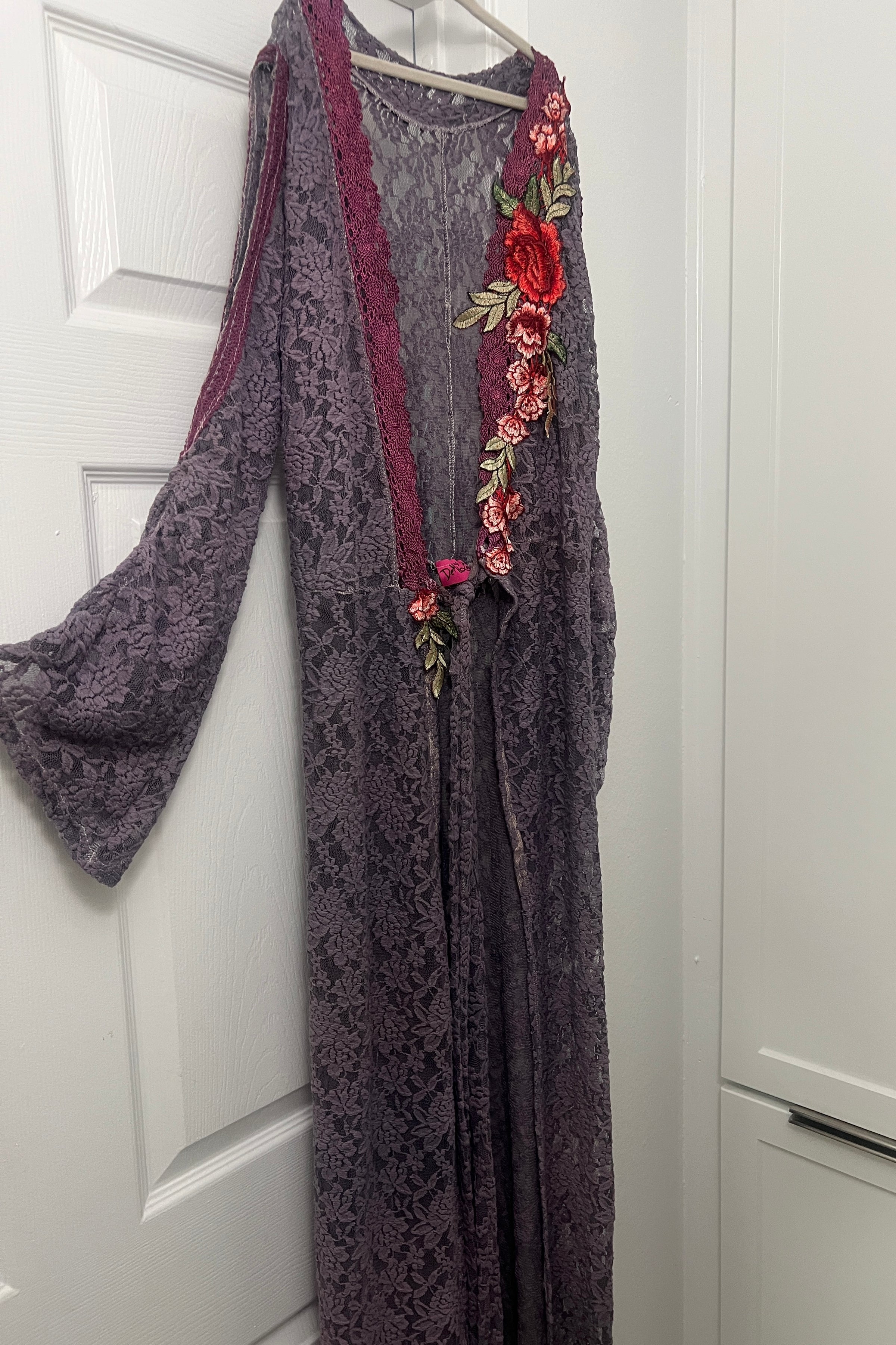 Roses from Berlin Lace Kimono Duster