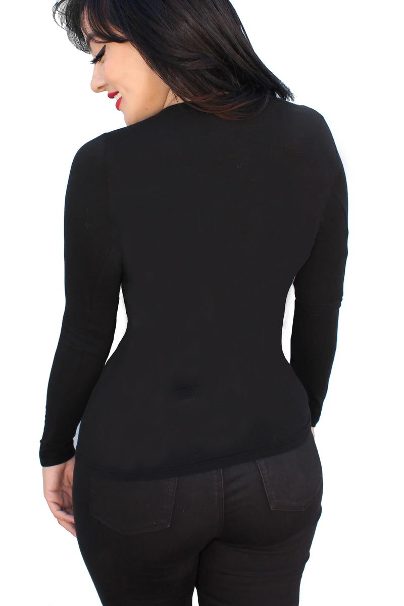 Wild & Free Hourglass Slash Waist Long Sleeve Tee