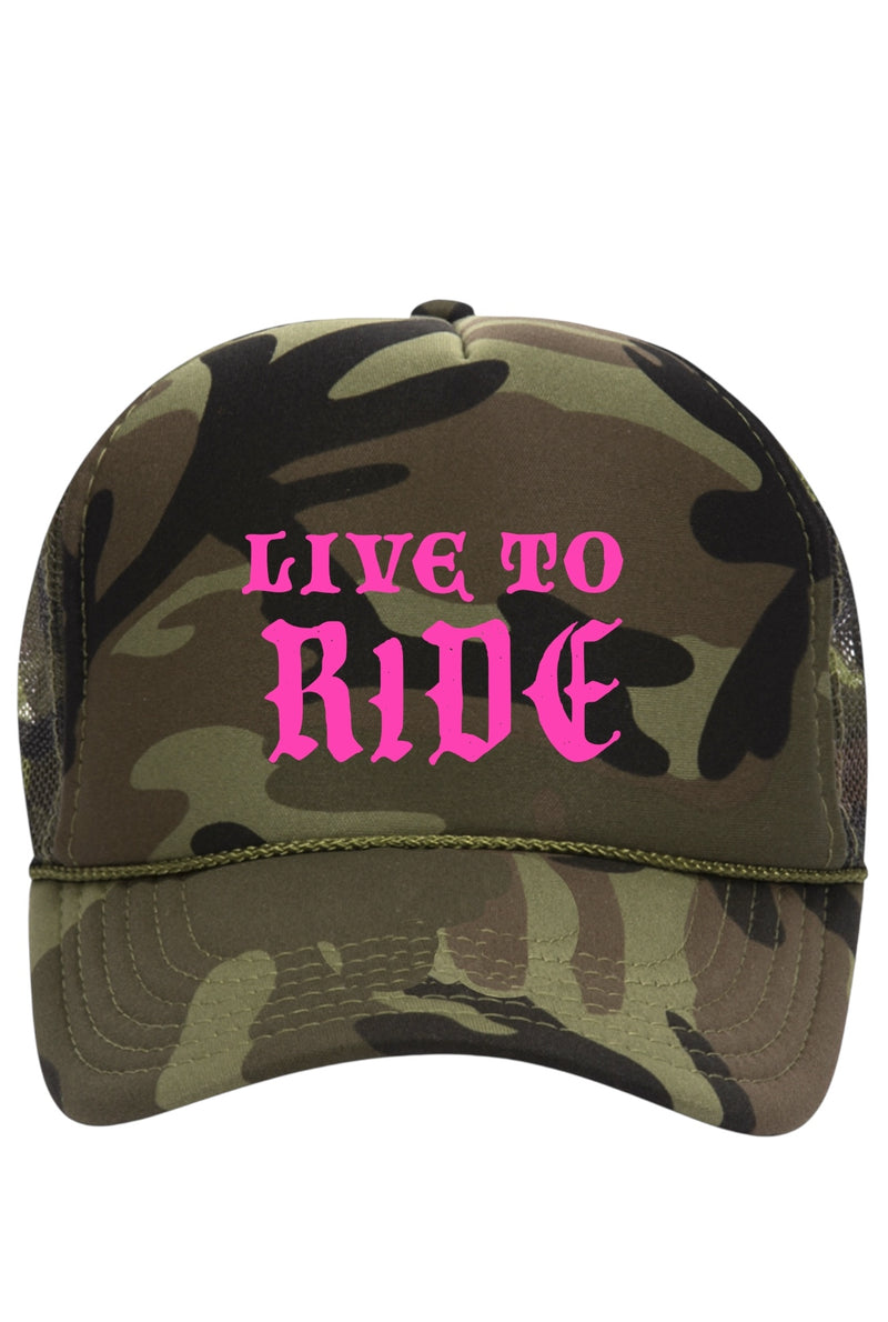 Live to Ride Trucker Hat