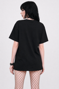 Vampire Lace Wings Boyfriend Fit Tee -Slashed or Unslashed