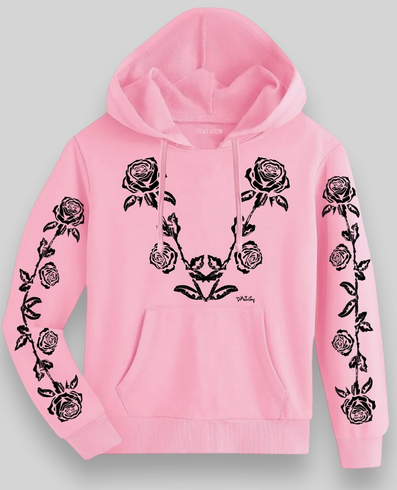 Gothic Rose Boyfriend fit Hoodie