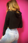 Pumpkin Boo Thermal Cropped Hoodie