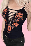 Pumpkin Boo Halloween Graphic Cami Tank
