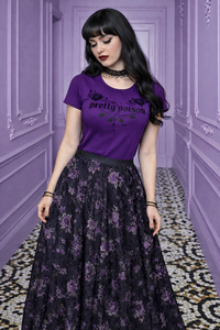 Pretty Poison Gothic Tee- Purple