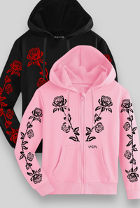 Gothic Rose Boyfriend fit Hoodie