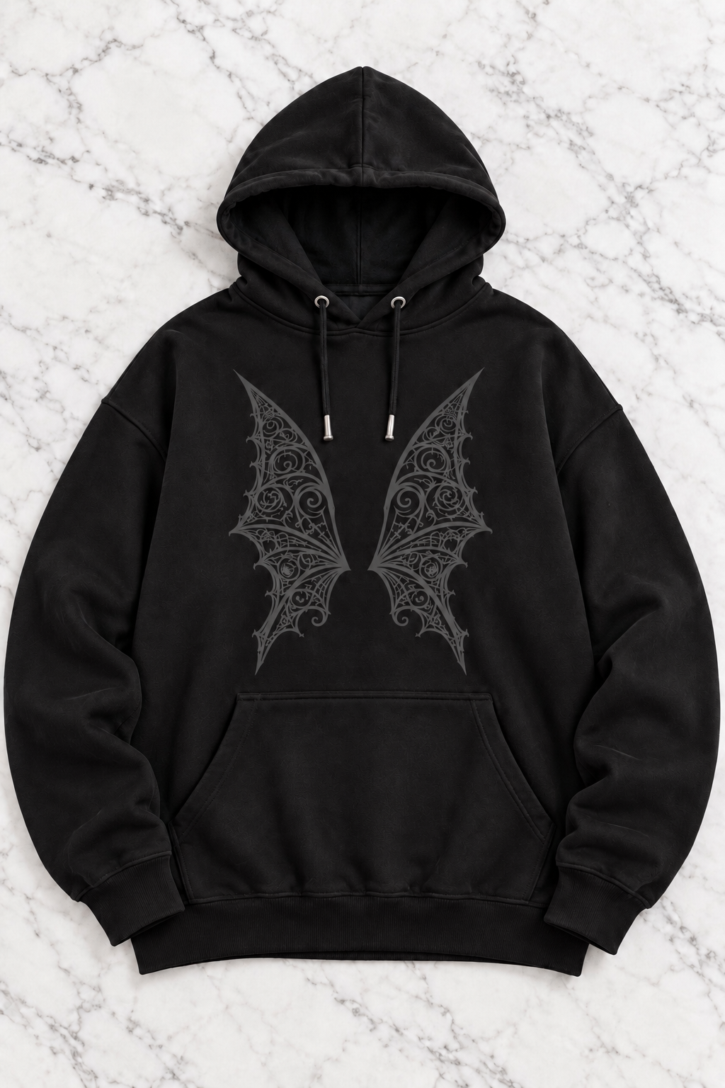 Vamp Vampire Bat Wings "Boyfriend Fit" Hoodie