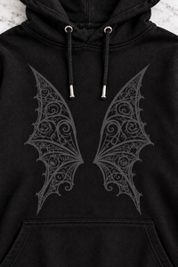 Vamp Vampire Bat Wings "Boyfriend Fit" Hoodie