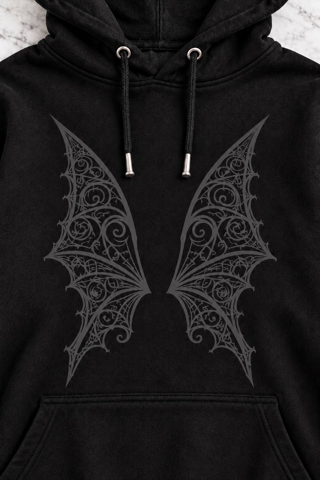 Vamp Vampire Bat Wings "Boyfriend Fit" Hoodie