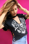 Wild & Free Slashed Concert Ready Tee