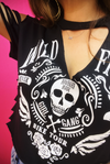 Wild & Free Slashed Concert Ready Tee