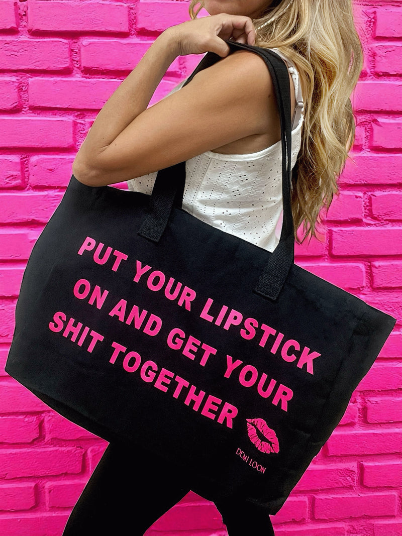 Get Your Lipstick on Tote Bag
