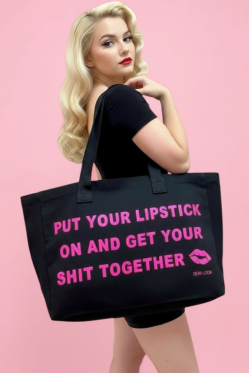 Get Your Lipstick on Tote Bag