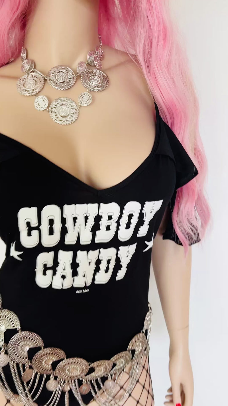 Cowboy Candy Country Cowgirl Festival Bodysuit Outfit